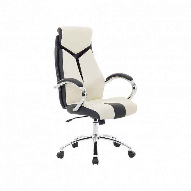 Beliani KANCELÁŘSKÁ ŽIDLE Polyester Béžová Formula