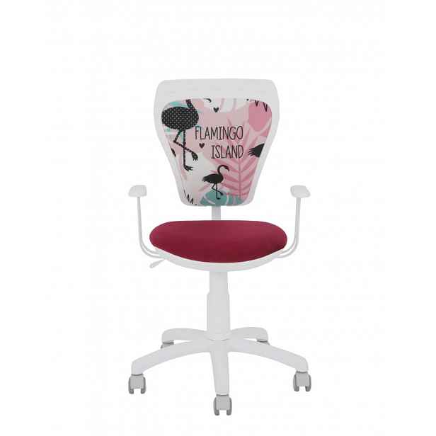 Dětská židle Ministyle White Flamingo Island