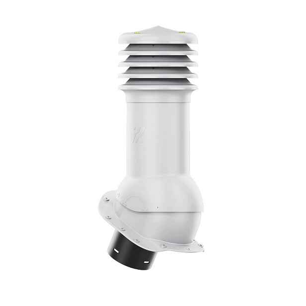 Větrací komín HiVent fi 150 mm pro plechovou střešní krytinu, profil B, šedý