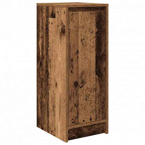 vidaXL Botník old wood 29,5x34x76 cm kompozitní dřevo
