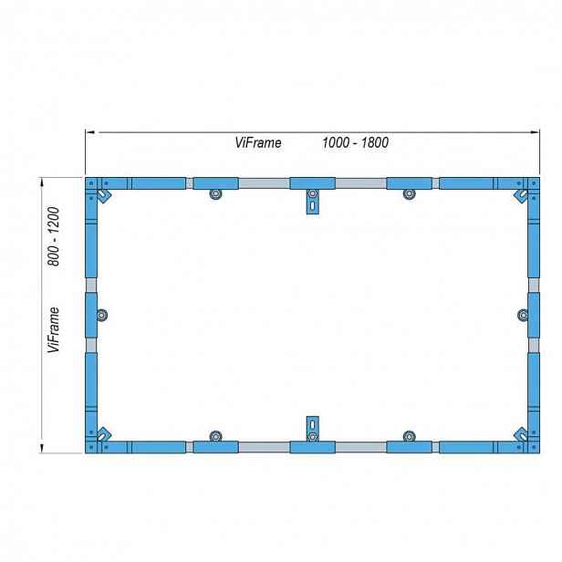Villeroy & Boch - Instalační rám ViFrame pro vaničky z materiálu Quaryl od 1000x1000 mm U91412400