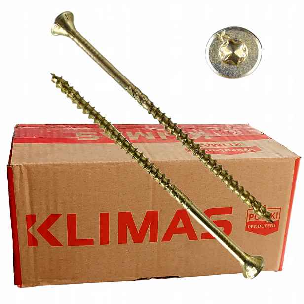 Vruty do dřeva tesařské vruty Klimas Kwkcs 4x30 mm, balení 5 kg