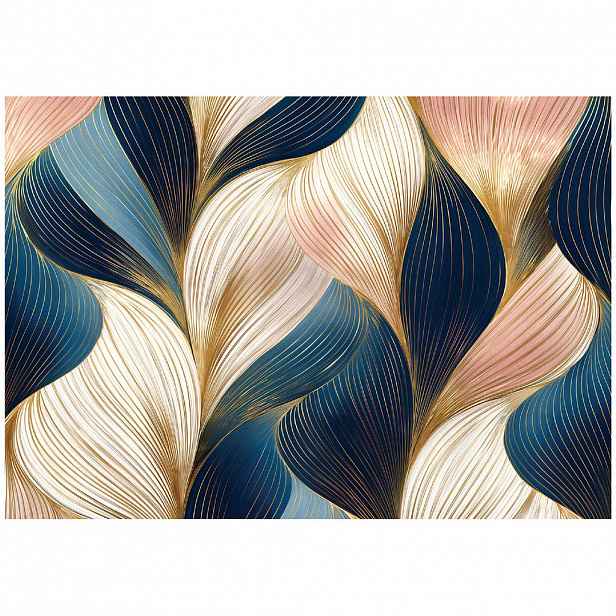 Wallarena FOTOTAPETA Art Deco Abstraktní modrá 150x105 cm