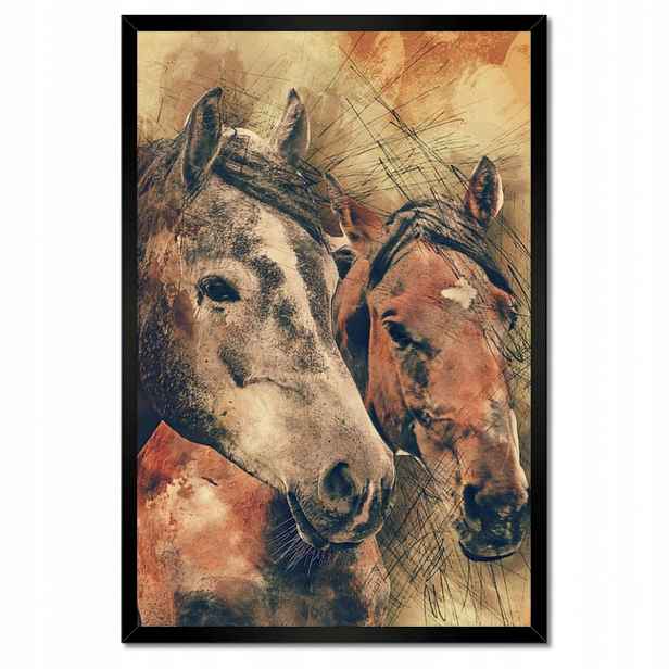 Plakáty v rámu 40x60 Hlavy koní