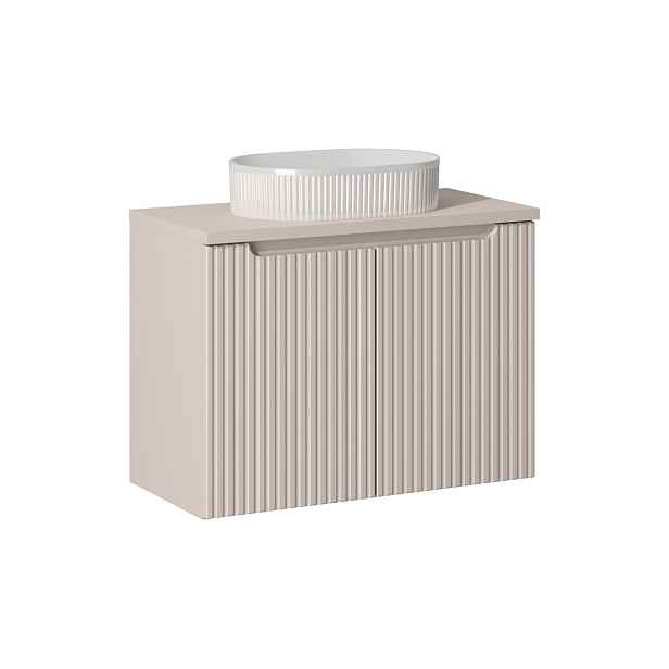 ArtCom Koupelnová skříňka s umyvadlem a deskou NOVA Cashmere DU80/1 | 80 cm