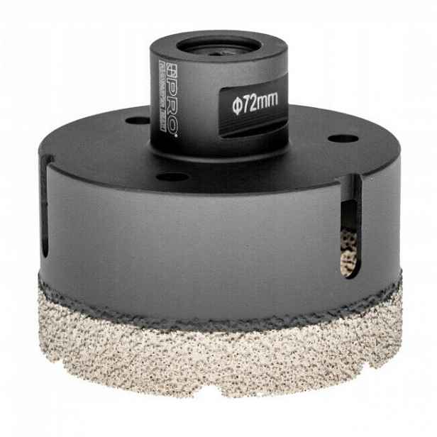 Korunkový Vrták 72 mm pro suché dlaždice/gres M14 PRO-WA336 Pro