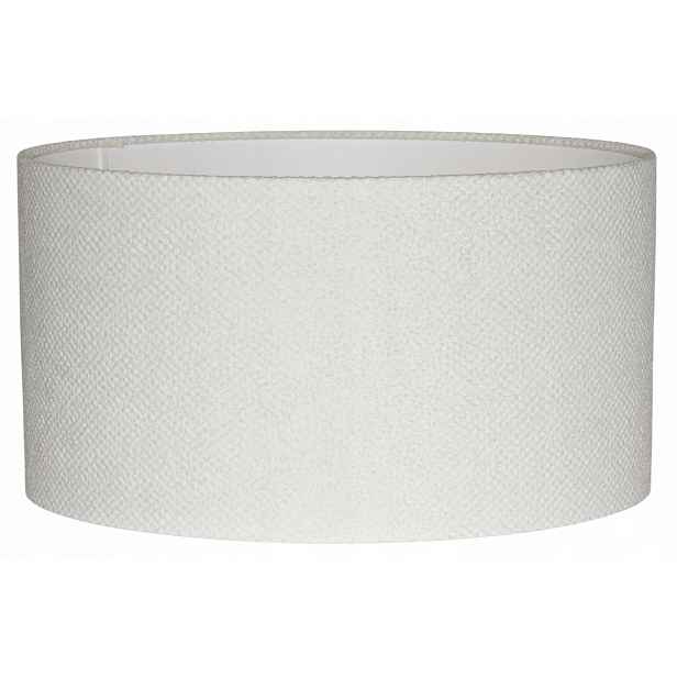Stínidlo válec E27 bílé ⌀ 45 cm h25 Zavinovací okraje Arezzo
