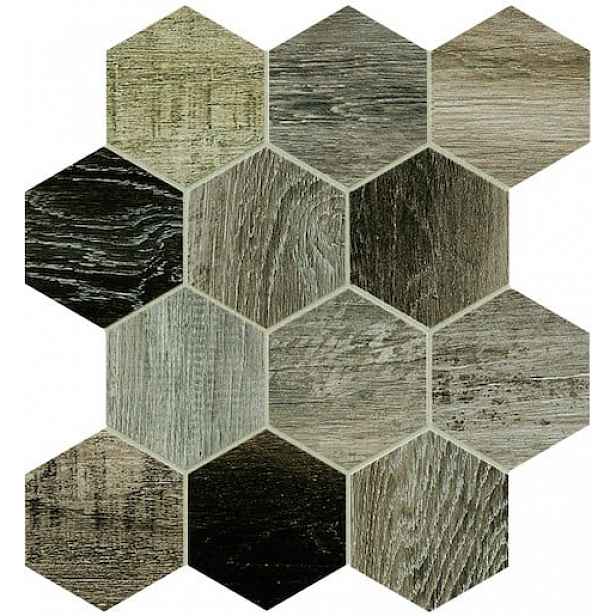 Dlažba Dom Barn Wood grey 35x37,5 cm mat DBWEM40