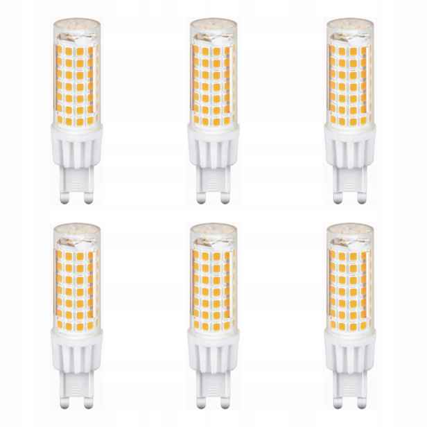 Tk Lighting Sada 6x Led žárovka G9 7W Barva 4000K Transparentní Série Led