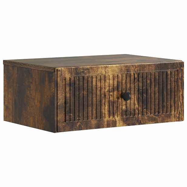vidaXL Noční skříňka Kouřový dub 49 x 34,5 x 20 cm Kompozitní dřevo