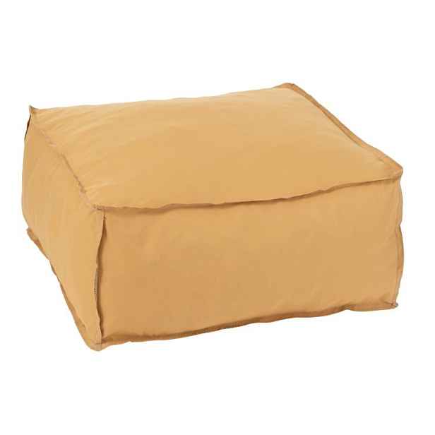 Žlutý sedák / puf Hassock- 60*60*28 cm J-Line by Jolipa