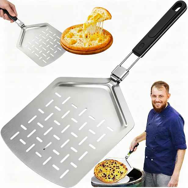 Lopata Na Pizzu Skládací Zásuvka Podnos Nerezová Ocel Inox Profesionální