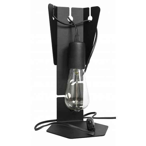 Černá stolní lampa E27 Arby SL.0880 Sollux