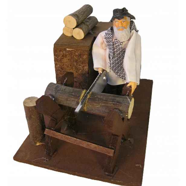 Pohyblivá Figura Do Betlému Vánoční Dekorace Pilník 10x10x12CM 220V