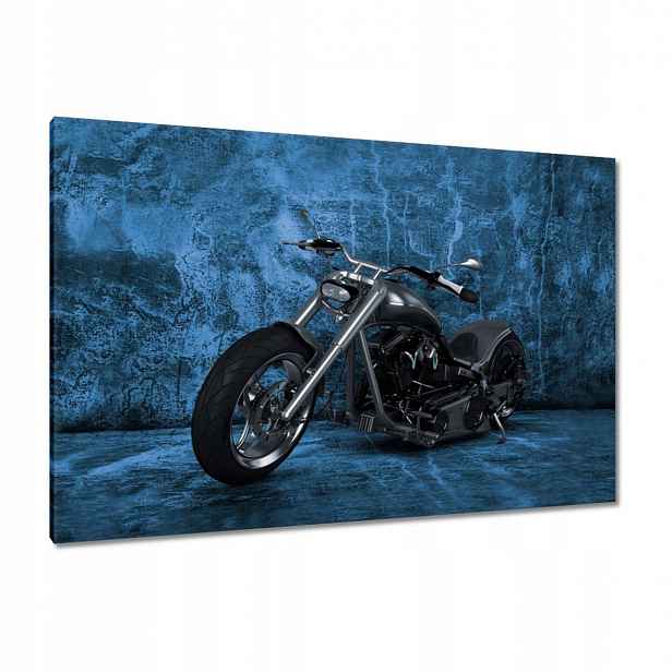 Obrazy 120x80 Modrá stěna Chopper