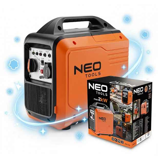 Jednofázový přenosný generátor Neo 2000 W benzín 04-733