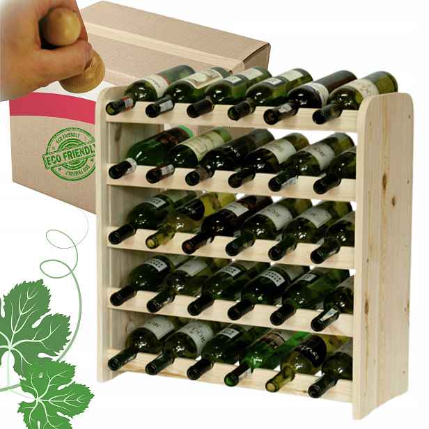 Stojan na víno, láhve, nápoje, regál na víno, láhve, skříňka na alkohol, 30 bot