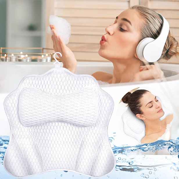 Polštář Do Vany Ergonomický 4D Na Hlavu A Krk