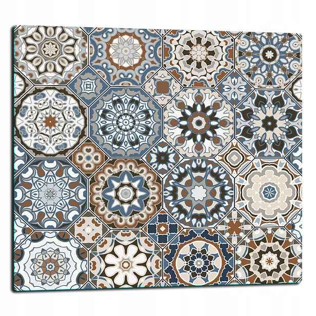 Skleněná Deska Ochranný Panel 65x60 Mozaika Tvrzené sklo