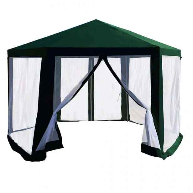Tempo Kondela Stanový altán do zahrady RINGE TYP 1 3,9x2,5x3,9m - zelená / bílá