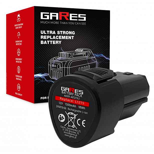 Baterie Akumulátor pro Aeg L1215 L1215P R86048 584932 954932 10,8V 12V 1,5Ah