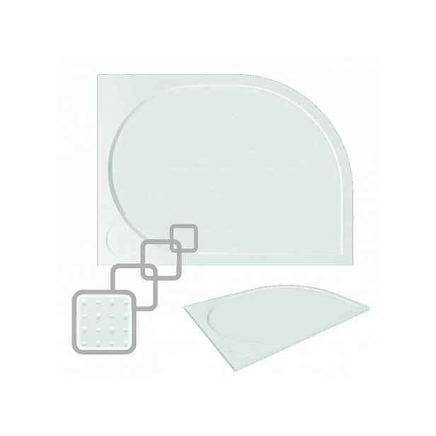 Olsen spa Asymetrická čtvrtkruhová sprchová vanička LAKA 120 x 90 Pravá; litý mramor - VANKCCTVRT1290P