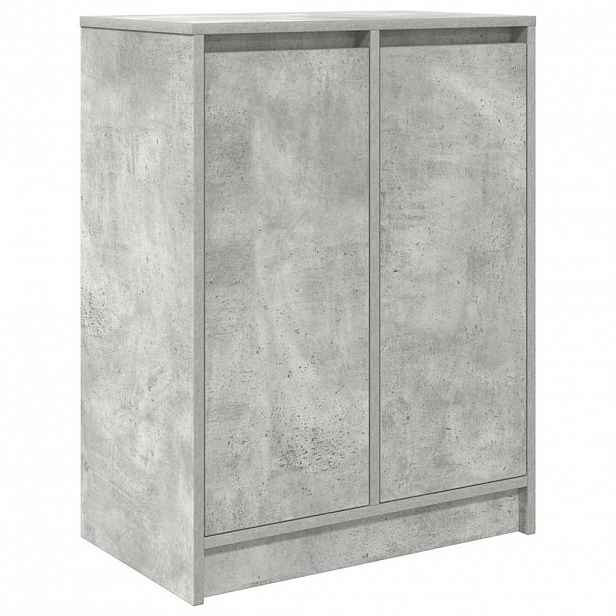 vidaXL Botník betonově šedý 57x34x76 cm kompozitní dřevo