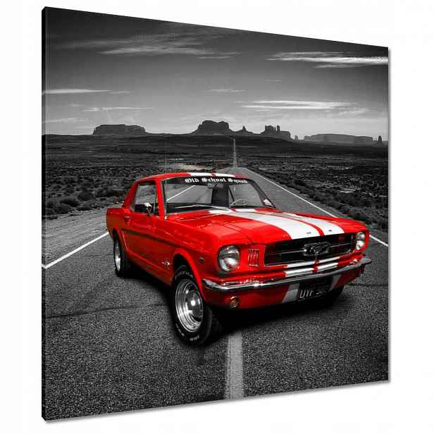 Obrazy 90x90 Červený Ford Mustang