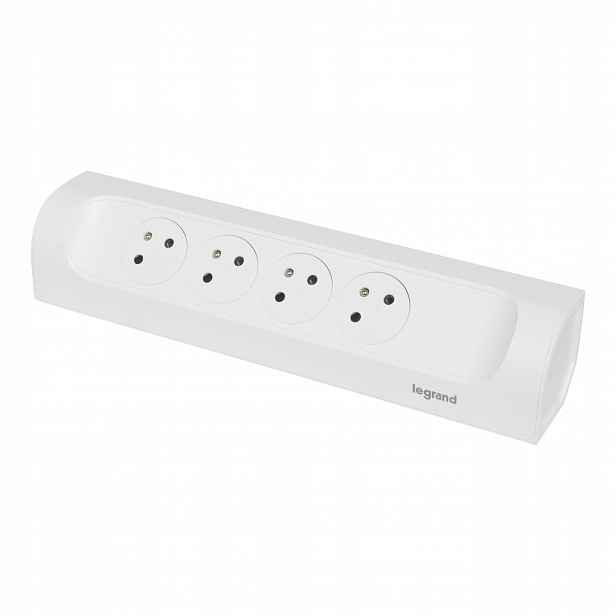 prodlužovací kabel rohový 4X2P+Z Bílý Legrand 049408