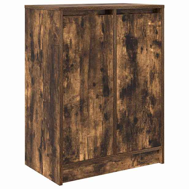 vidaXL Botník kouřový dub 57x34x76 cm kompozitní dřevo