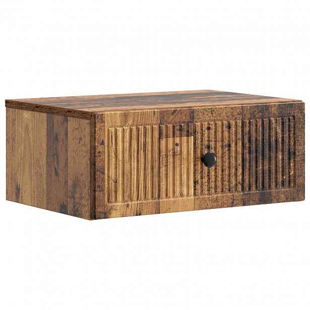 vidaXL Noční skříňka Staré dřevo 49 x 34,5 x 20 cm Kompozitní dřevo