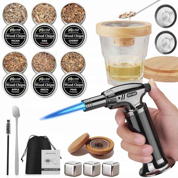 Sada Na Uzení Whisky Smoker Gadget Dárek Pro Kluka Profesionální