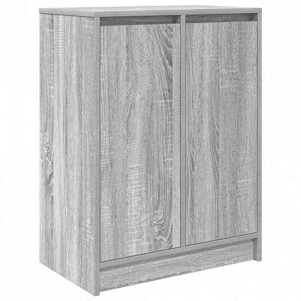 vidaXL Botník šedý sonoma 57x34x76 cm kompozitní dřevo