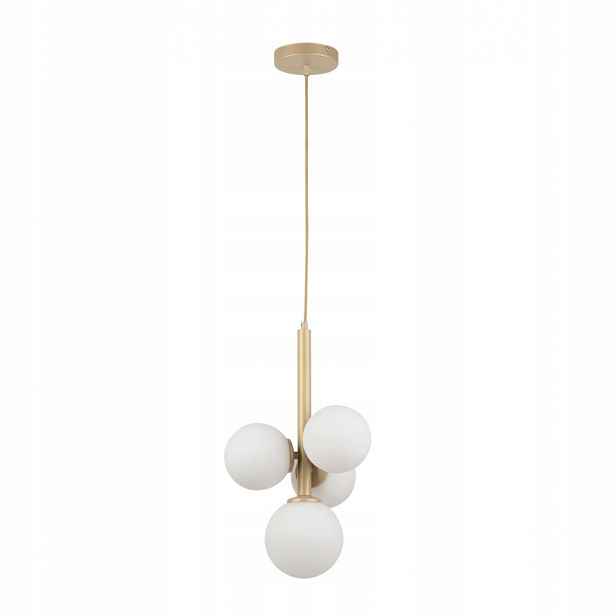 Závěsný Pendel Zwis Perla Zlatý 4 Zdroje G9 Regulovatelný Salon Sigma Lighting