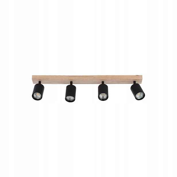 Led Nástěnné Svítidlo GU10 Dabi Černé 4X35W, Nastavitelné O 350 Stupňů