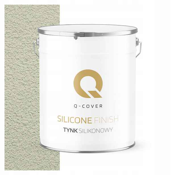 Fasádní Silikonová Omítka Bílá W Zelená F481 7KG Granulace 2.0mm