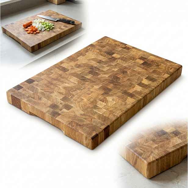 Krájecí prkénko Sztorcowa End Grain Blok dubové 50x35x4 Profesionální