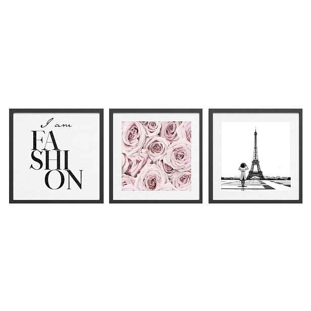 Obrazy v sadě 3 ks 30x40 cm Parisienne – Styler