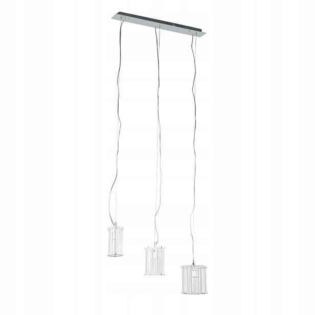Crystal Moderní dekorativní stříbrná 3-bodová závěsná lampa G9 3X40W
