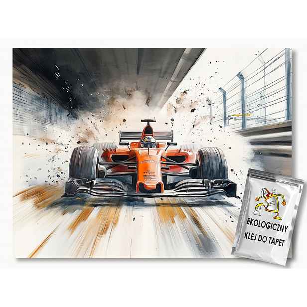 Fototapeta Flizelina Děti Auto Závod Auto Tor Sport 416x290 130g