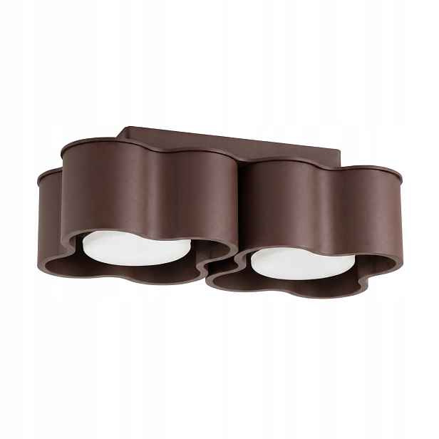 Sollux Lighting stropní spot ovio hnědý dvojitý 2xgx53 10w