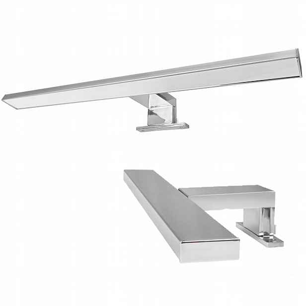 Koupelnová Nástěnná Lampa Chrom 3v1 Led 12W 60CM IP44 Na Zrcadlo Skříňku Nebo Stěnu