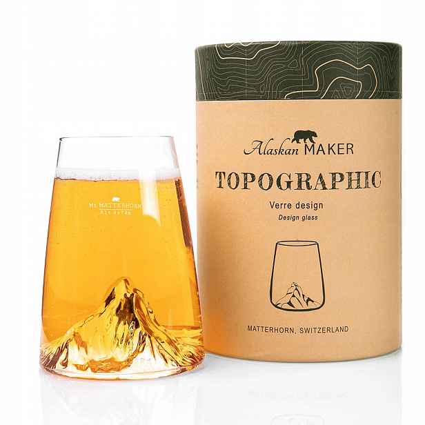 Sklenice Long Drink Topographic Mount Matterhorn