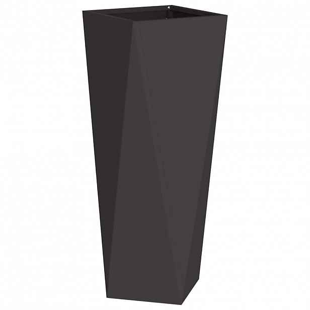 vidaXL Truhlík Černá 30 x 30 x 75 cm Ocel
