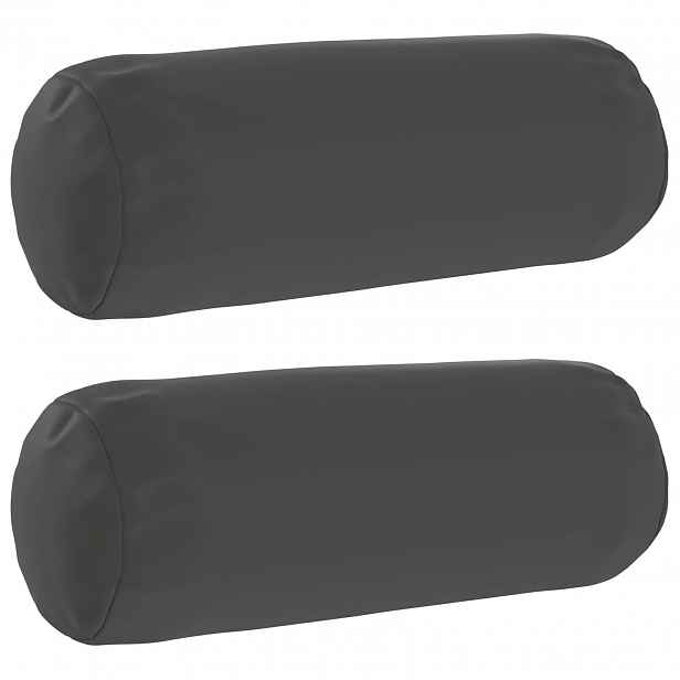 vidaXL Povlak na polštář 2 pcs HEERLEN Antracitová Ø 15 x 40 cm