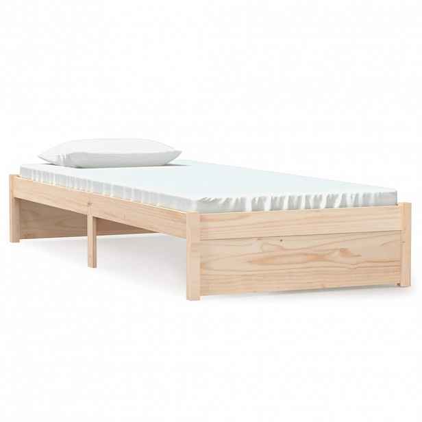vidaXL Rám postele masivní dřevo 75 x 190 cm Small Single