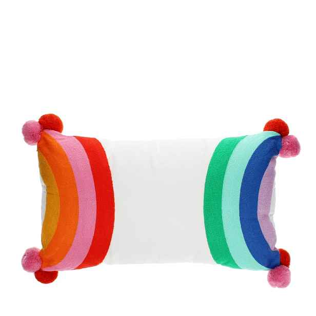 Dětský polštářek s příměsí bavlny 50x33 cm Rainbow – Rex London