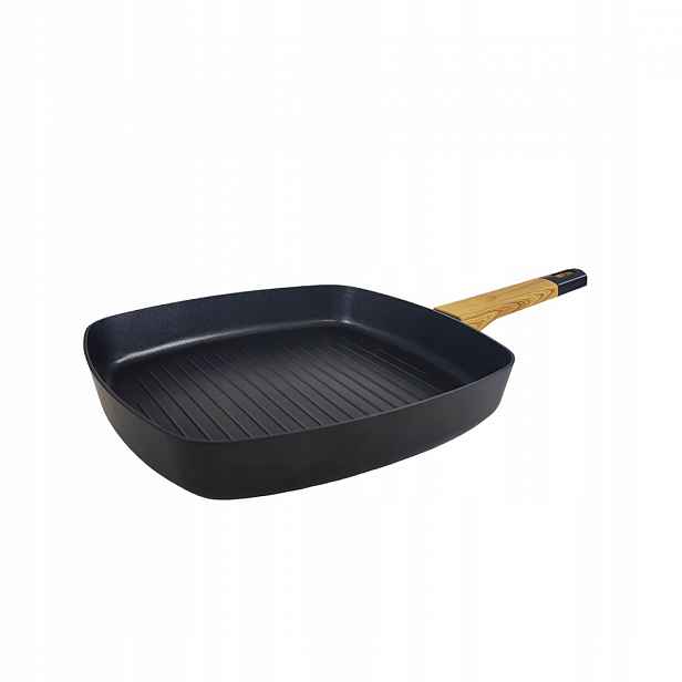 Grilovací pánev Bergner Eartch Black Grillová 28 cm, hliníková indukce