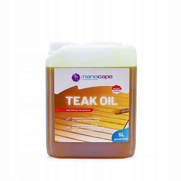 Přírodní teakový olej na dřevo Nanocape 5 l