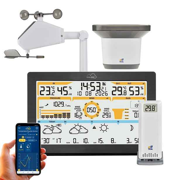 TFA 35.8106.01 - Bezdrátová WiFi meteostanice s chytrou předpovědí TFA.me ID-05